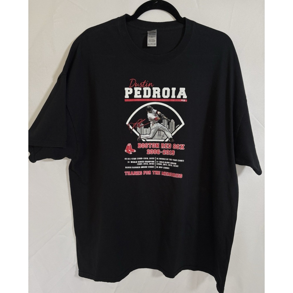 Gildan T Shirt Size 2XL Dustin Pedroia Pullover Short Sleeve